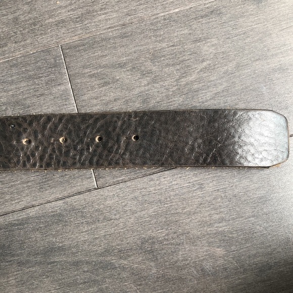 Brave leather belt. Brownish black. - Picture 5 of 6